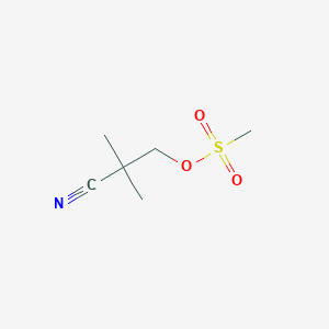 2-Cyano-2,2-dimethylethyl methanesulfonate