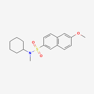 molecular formula C18H23NO3S B1172182 N-cyclohexyl-6-methoxy-N-methyl-2-naphthalenesulfonamide 