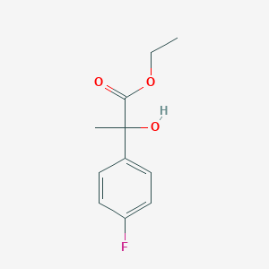 molecular formula C11H13FO3 B11721829 Ethyl 2-(4-fluorophenyl)-2-hydroxypropanoate 