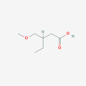 molecular formula C7H14O3 B11721830 3-(Methoxymethyl)pentanoic acid 