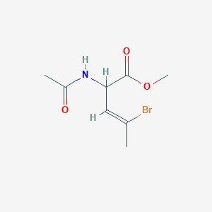 molecular formula C8H12BrNO3 B11721883 Methyl (3Z)-4-bromo-2-acetamidopent-3-enoate 