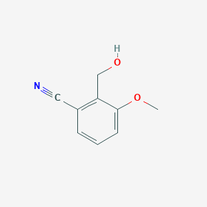 molecular formula C9H9NO2 B11721940 2-(Hydroxymethyl)-3-methoxybenzonitrile 