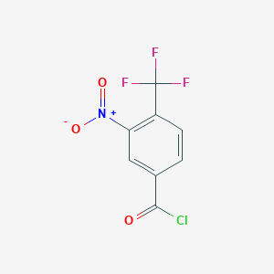 molecular formula C8H3ClF3NO3 B11721943 3-Nitro-4-(trifluoromethyl)benzoyl chloride 