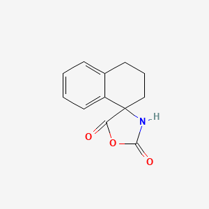 molecular formula C12H11NO3 B11721958 3,4-Dihydro-2H-spiro[naphthalene-1,4'-oxazolidine]-2',5'-dione CAS No. 30265-12-4