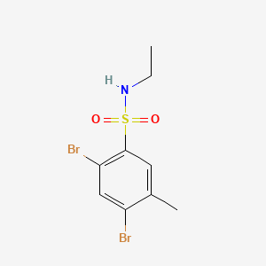 molecular formula C9H11Br2NO2S B1172198 2,4-dibromo-N-ethyl-5-methylbenzenesulfonamide 