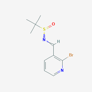 (S)-N-[(2-bromopyridin-3-yl)methylidene]-2-methylpropane-2-sulfinamide