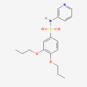 molecular formula C17H22N2O4S B1172202 3,4-dipropoxy-N-(3-pyridinyl)benzenesulfonamide 