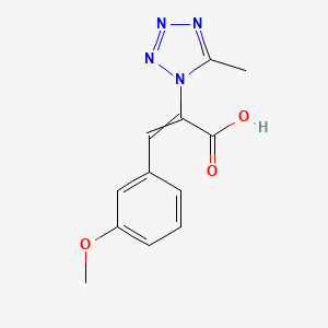 3-(3-Methoxyphenyl)-2-(5-methyltetrazol-1-yl)prop-2-enoic acid