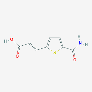 3-(5-carbamoylthiophen-2-yl)prop-2-enoic acid