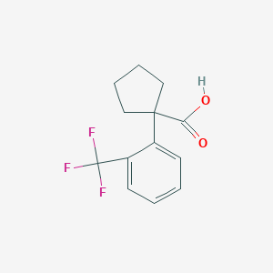 1-[2-(Trifluoromethyl)phenyl]cyclopentanecarboxylic Acid