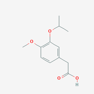 molecular formula C12H16O4 B11722093 2-(3-Isopropoxy-4-methoxyphenyl)acetic Acid 