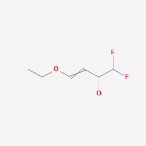 molecular formula C6H8F2O2 B11722125 1,1-Difluoro-4-ethoxy-3-buten-2-one 