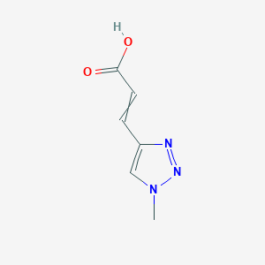 molecular formula C6H7N3O2 B11722158 3-(1-methyl-1H-1,2,3-triazol-4-yl)prop-2-enoic acid 