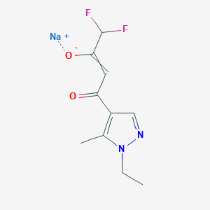 sodium 4-(1-ethyl-5-methyl-1H-pyrazol-4-yl)-1,1-difluoro-4-oxobut-2-en-2-olate