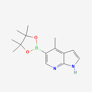 4-methyl-5-(4,4,5,5-tetramethyl-1,3,2-dioxaborolan-2-yl)-1H-pyrrolo[2,3-b]pyridine