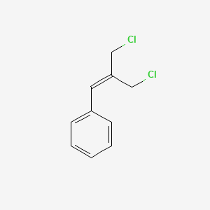 molecular formula C10H10Cl2 B11722227 [3-Chloro-2-(chloromethyl)prop-1-en-1-yl]benzene 