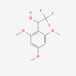 molecular formula C11H13F3O4 B11722258 2,2,2-Trifluoro-1-(2,4,6-trimethoxyphenyl)ethan-1-ol 