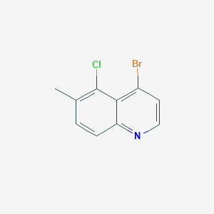 molecular formula C10H7BrClN B11722273 4-Bromo-5-chloro-6-methylquinoline 