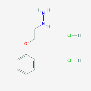 molecular formula C8H14Cl2N2O B11722302 (2-Phenoxyethyl)hydrazine dihydrochloride 