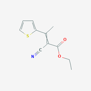 Ethyl 2-cyano-3-thiophen-2-ylbut-2-enoate