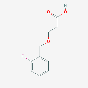 molecular formula C10H11FO3 B11722389 3-((2-Fluorobenzyl)oxy)propanoic acid 