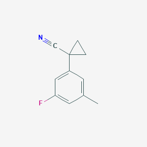 1-(3-Fluoro-5-methylphenyl)cyclopropanecarbonitrile