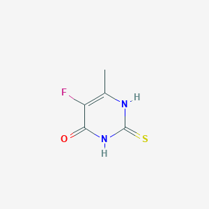 molecular formula C5H5FN2OS B11722467 5-Fluoro-6-methyl-2-sulfanylpyrimidin-4-ol CAS No. 2145-54-2