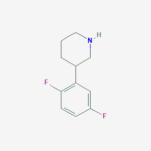 molecular formula C11H13F2N B11722470 3-(2,5-Difluorophenyl)piperidine 