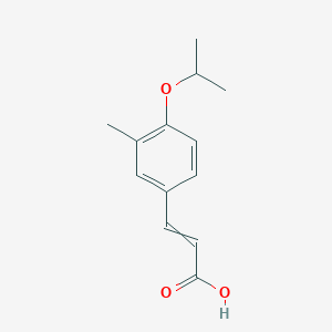 3-(3-Methyl-4-propan-2-yloxyphenyl)prop-2-enoic acid