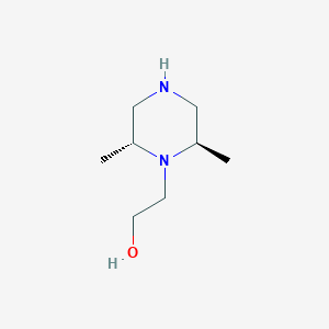 molecular formula C8H18N2O B11722522 2-[(2R,6R)-2,6-dimethylpiperazin-1-yl]ethan-1-ol 