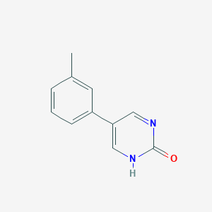 molecular formula C11H10N2O B11722540 2-Hydroxy-5-(3-methylphenyl)pyrimidine CAS No. 1111108-52-1