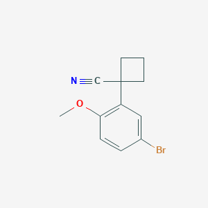 1-(5-Bromo-2-methoxyphenyl)cyclobutanecarbonitrile