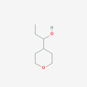 molecular formula C8H16O2 B11722554 1-(4-Tetrahydropyranyl)-1-propanol 