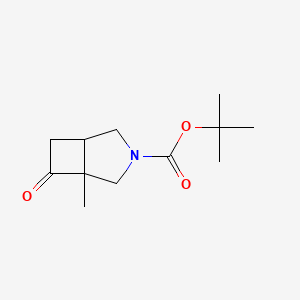 molecular formula C12H19NO3 B11722560 Tert-butyl 1-methyl-7-oxo-3-azabicyclo[3.2.0]heptane-3-carboxylate 