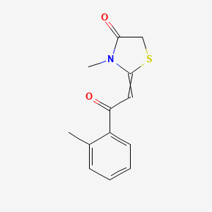 3-methyl-2-[2-(2-methylphenyl)-2-oxoethylidene]-1,3-thiazolidin-4-one