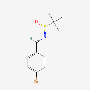 (S)-N-[(4-bromophenyl)methylidene]-2-methylpropane-2-sulfinamide