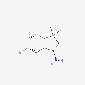 1-Amino-6-bromo-3,3-dimethyl-2,3-dihydro-1H-indene