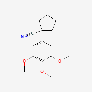 1-(3,4,5-Trimethoxyphenyl)cyclopentanecarbonitrile