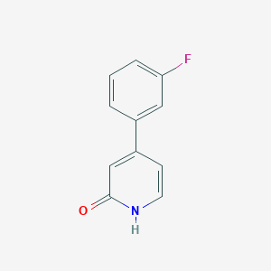 molecular formula C11H8FNO B11722653 4-(3-Fluorophenyl)pyridin-2(1H)-one CAS No. 1159817-41-0