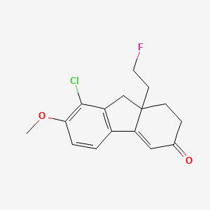 8-Chloro-9a-(2-fluoroethyl)-7-methoxy-1,2,9,9a-tetrahydrofluoren-3-one