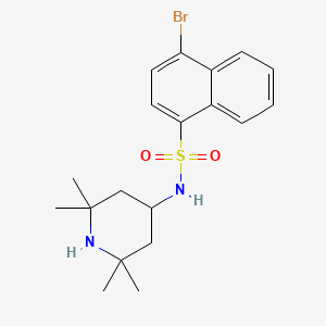 4-bromo-N-(2,2,6,6-tetramethyl-4-piperidinyl)-1-naphthalenesulfonamide