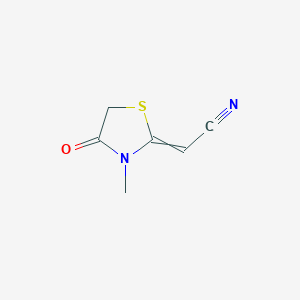 2-(3-Methyl-4-oxo-1,3-thiazolidin-2-ylidene)acetonitrile