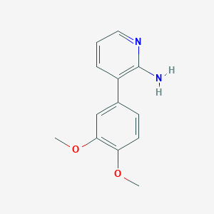 molecular formula C13H14N2O2 B11722679 2-Amino-3-(3,4-dimethoxyphenyl)pyridine 