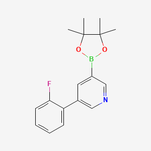 3-(2-Fluorophenyl)-5-(4,4,5,5-tetramethyl-1,3,2-dioxaborolan-2-yl)pyridine