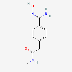 2-[4-(N'-hydroxycarbamimidoyl)phenyl]-N-methylacetamide