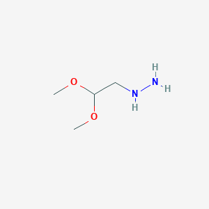 molecular formula C4H12N2O2 B11722769 (2,2-Dimethoxyethyl)hydrazine 