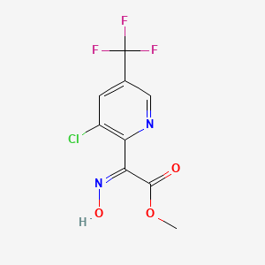 methyl (2E)-2-[3-chloro-5-(trifluoromethyl)pyridin-2-yl]-2-(N-hydroxyimino)acetate