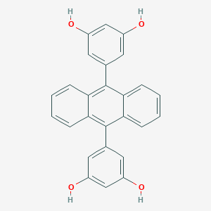 molecular formula C26H18O4 B117228 9,10-双(3,5-二羟基苯基)蒽 CAS No. 153715-08-3