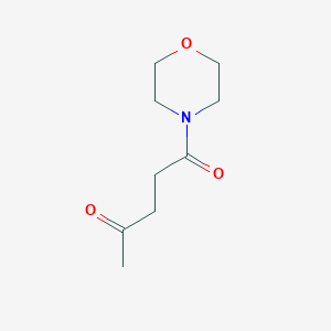 molecular formula C9H15NO3 B11722811 1,4-Pentanedione, 1-(4-morpholinyl)- CAS No. 27152-25-6