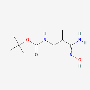 tert-butyl N-(3-amino-3-hydroxyimino-2-methylpropyl)carbamate